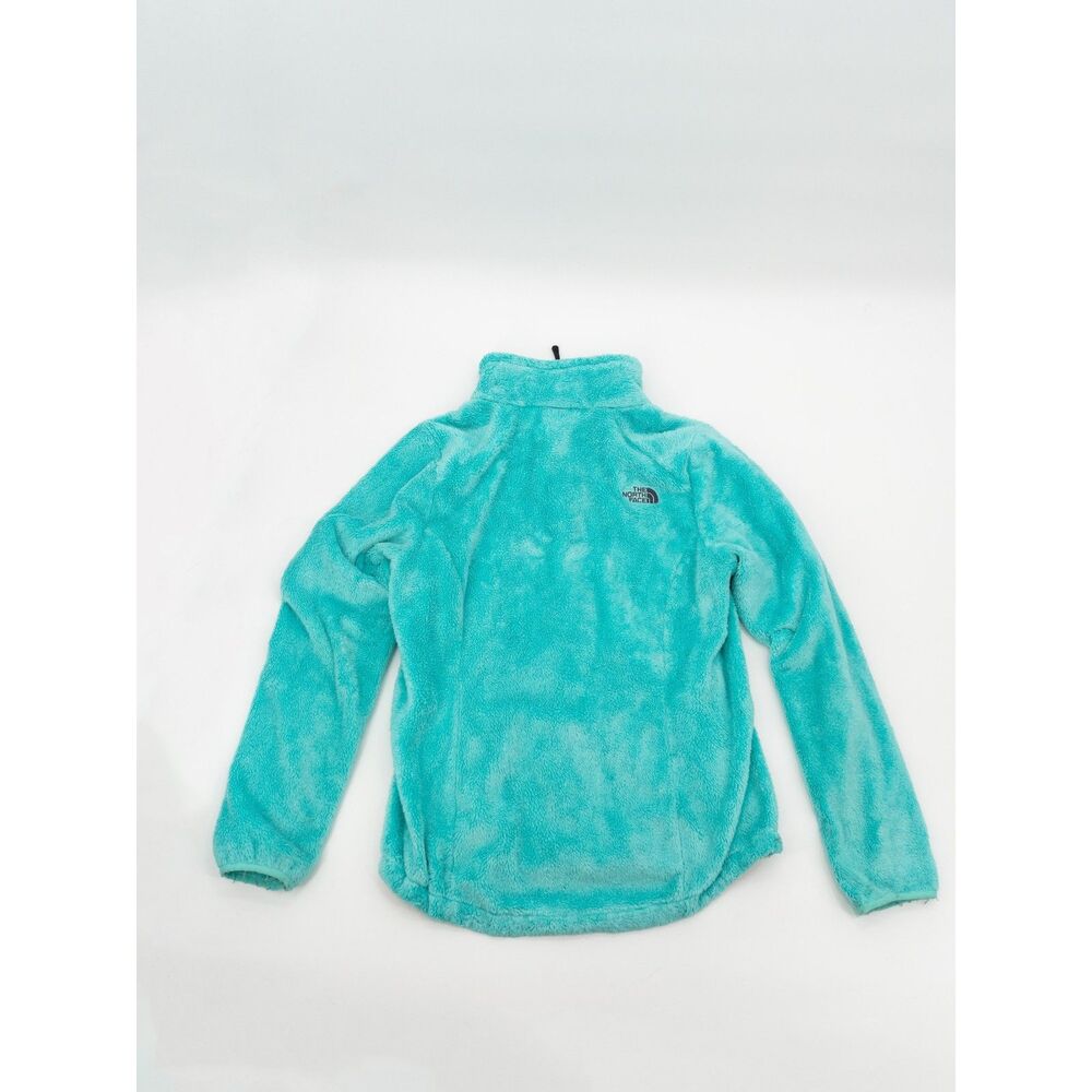 The North Face Womens M Fleece Full Zip Up Sweatshirt In Teal Blue/Green Pockets - Picture 7 of 8